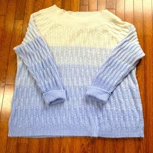 Super cozy wide neck sweater!